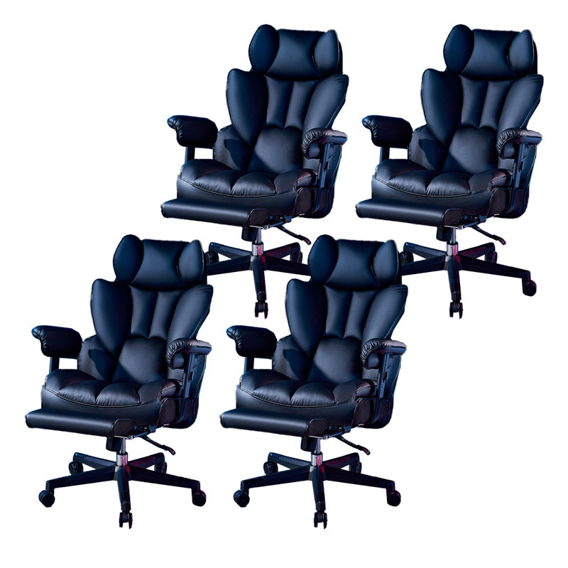 Modern Gaming Chair Home Leather Sled Office Chair with Wheels