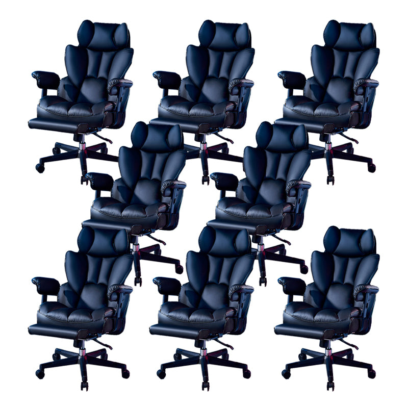 Modern Gaming Chair Home Leather Sled Office Chair with Wheels