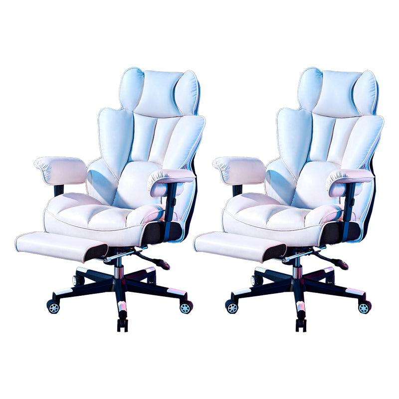 Modern Gaming Chair Home Leather Sled Office Chair with Wheels