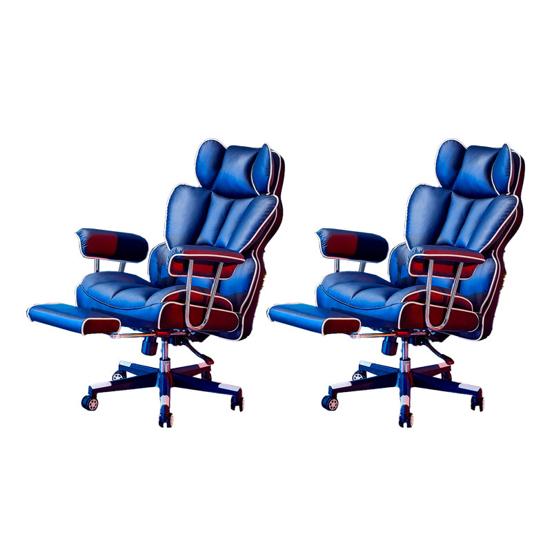 Modern Gaming Chair Home Leather Sled Office Chair with Wheels