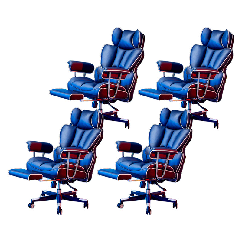 Modern Gaming Chair Home Leather Sled Office Chair with Wheels