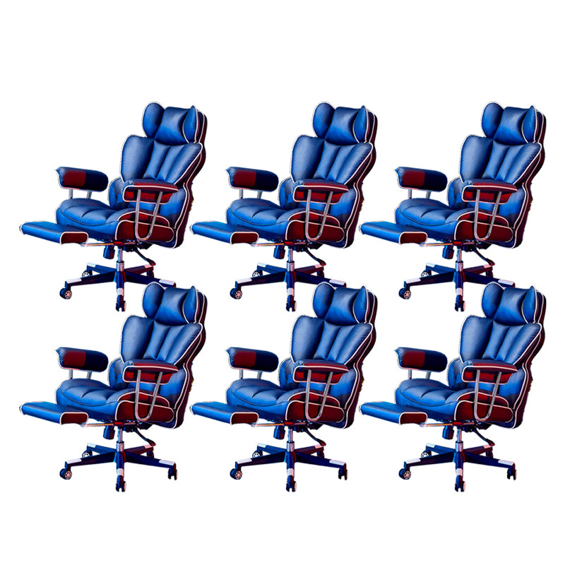 Modern Gaming Chair Home Leather Sled Office Chair with Wheels