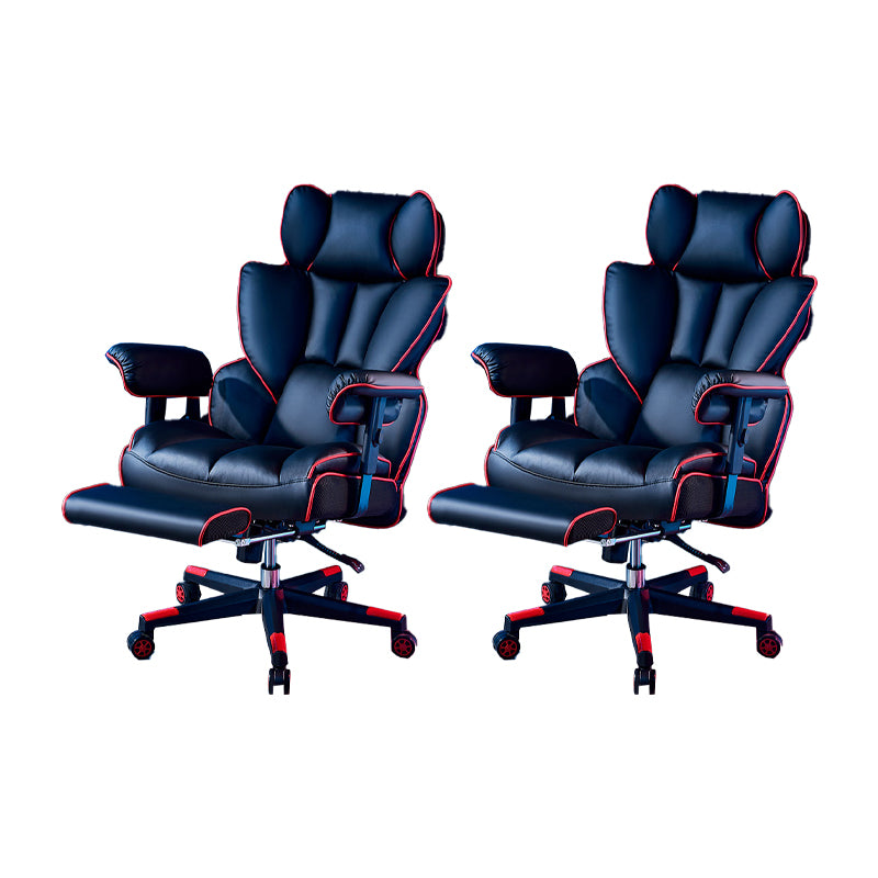 Modern Gaming Chair Home Leather Sled Office Chair with Wheels