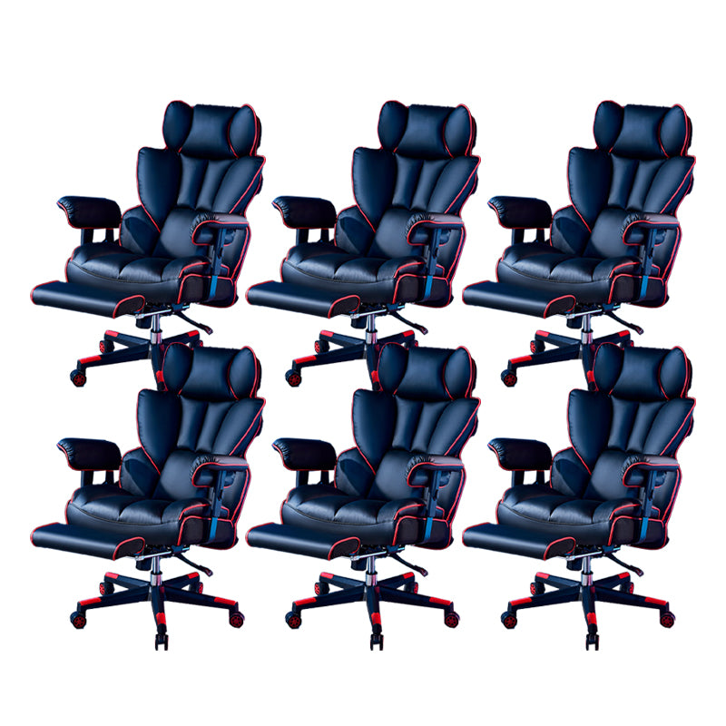 Modern Gaming Chair Home Leather Sled Office Chair with Wheels