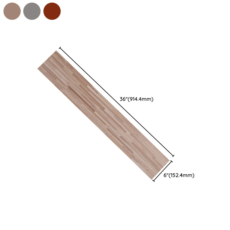 Modern Vinyl Plank Flooring Peel and Stick Wood Look Embossed PVC Flooring