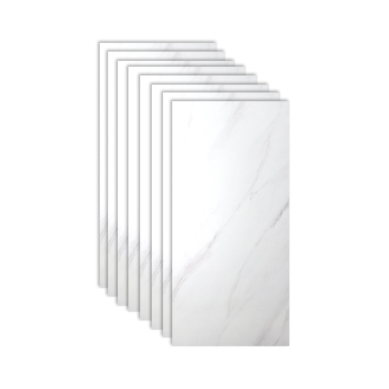 White Rectangular Singular Tile Matte Marble Tile for Home Decor