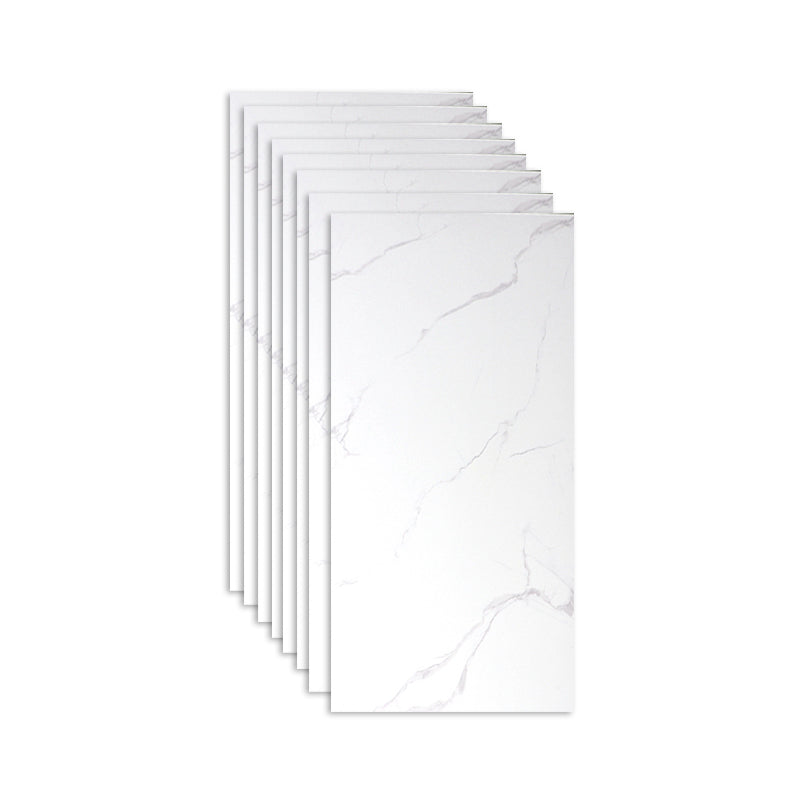 White Rectangular Singular Tile Matte Marble Tile for Home Decor