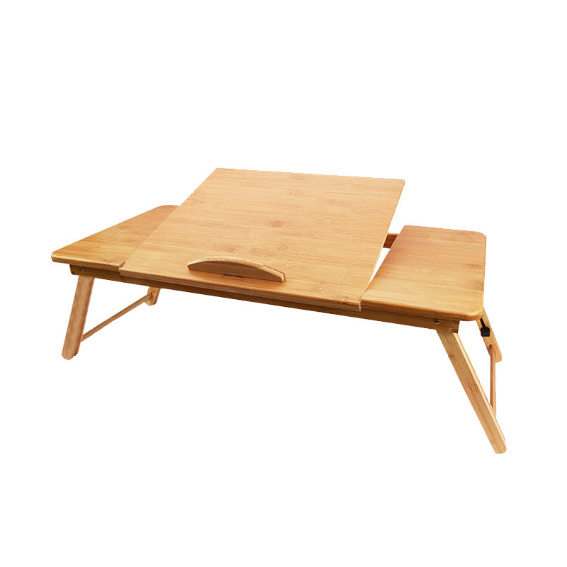 Modern Style Wooden Folding Desk Rectangular Shape Office Table with 2-Legs for Office