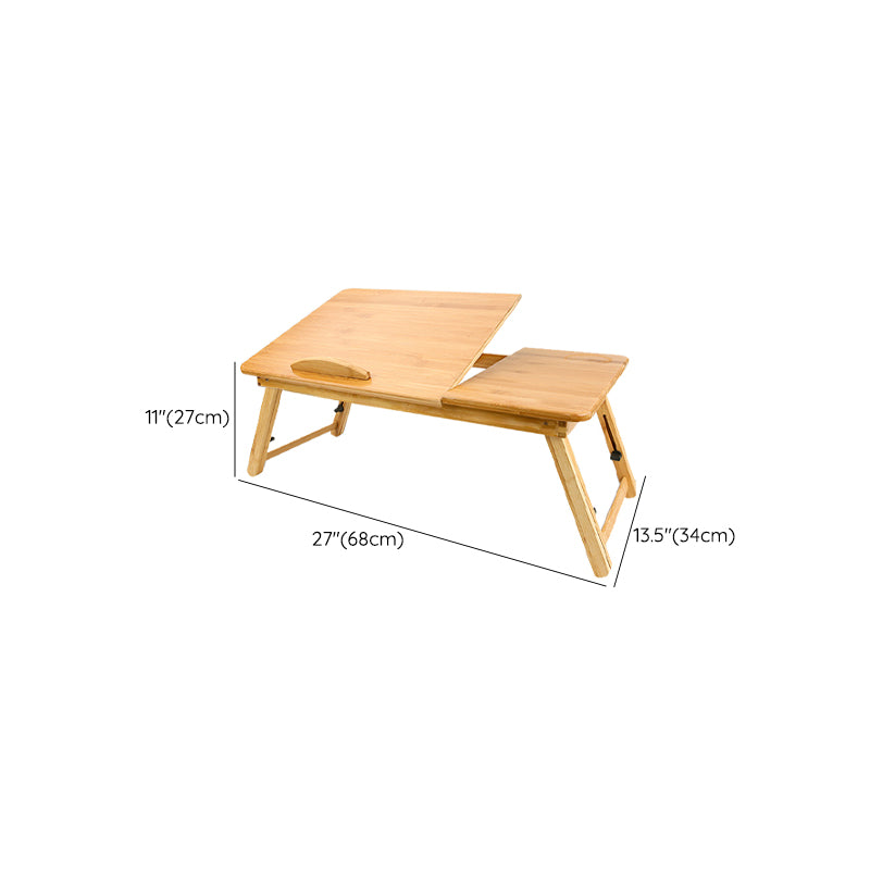 Modern Style Wooden Folding Desk Rectangular Shape Office Table with 2-Legs for Office