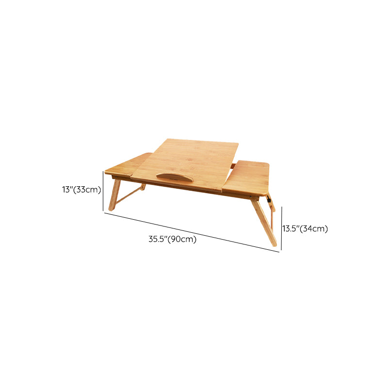 Modern Style Wooden Folding Desk Rectangular Shape Office Table with 2-Legs for Office