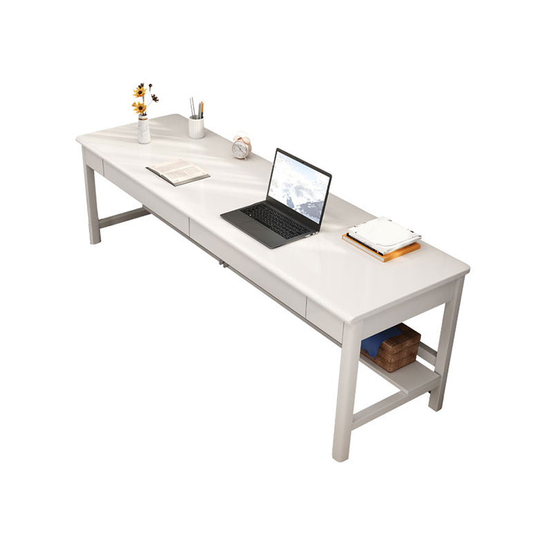 Modern Home Office Desk 4-Legs Wooden Writing Desk for Bedroom