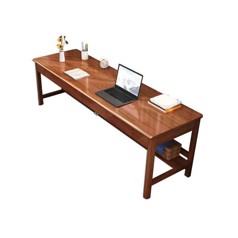 Modern Home Office Desk 4-Legs Wooden Writing Desk for Bedroom