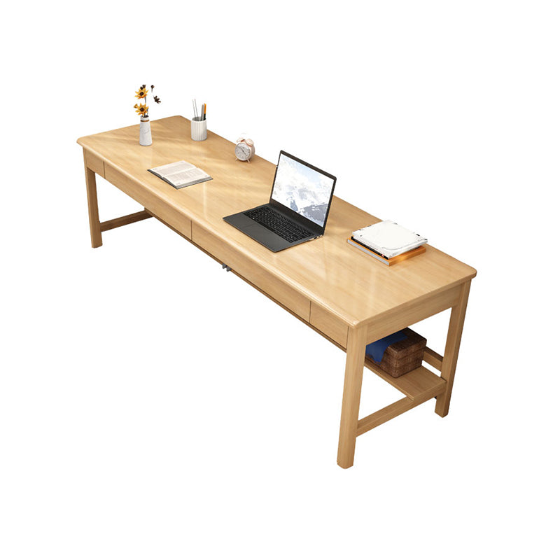 Modern Home Office Desk 4-Legs Wooden Writing Desk for Bedroom