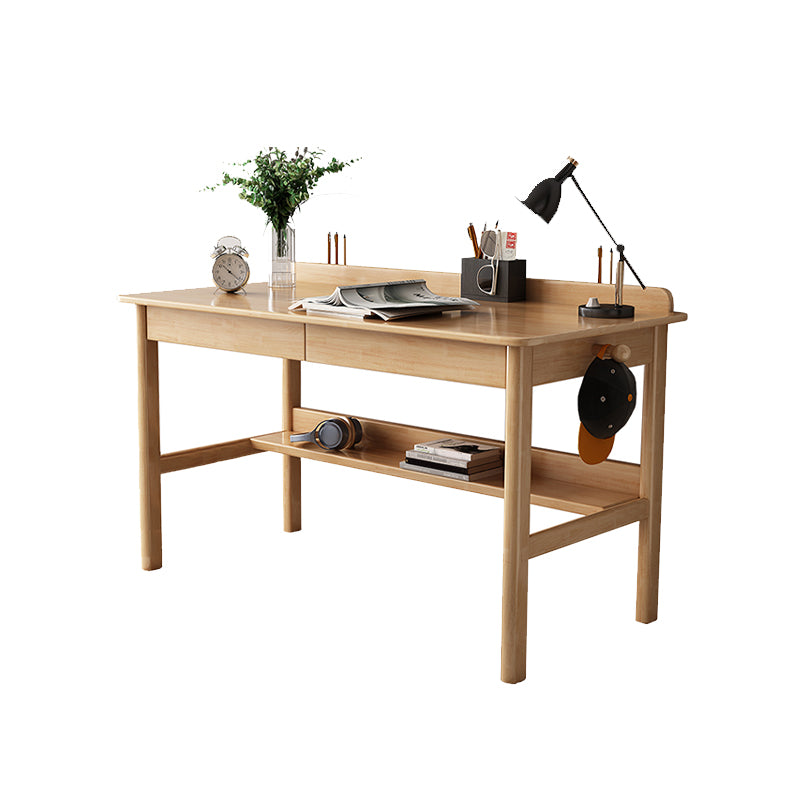 Modern Style Wooden Office Desk 2 Drawers Writing Desk for Bedroom