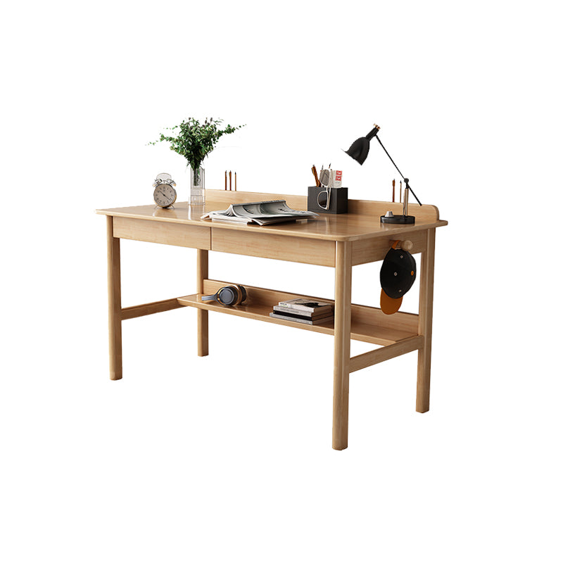 Modern Style Wooden Office Desk 2 Drawers Writing Desk for Bedroom