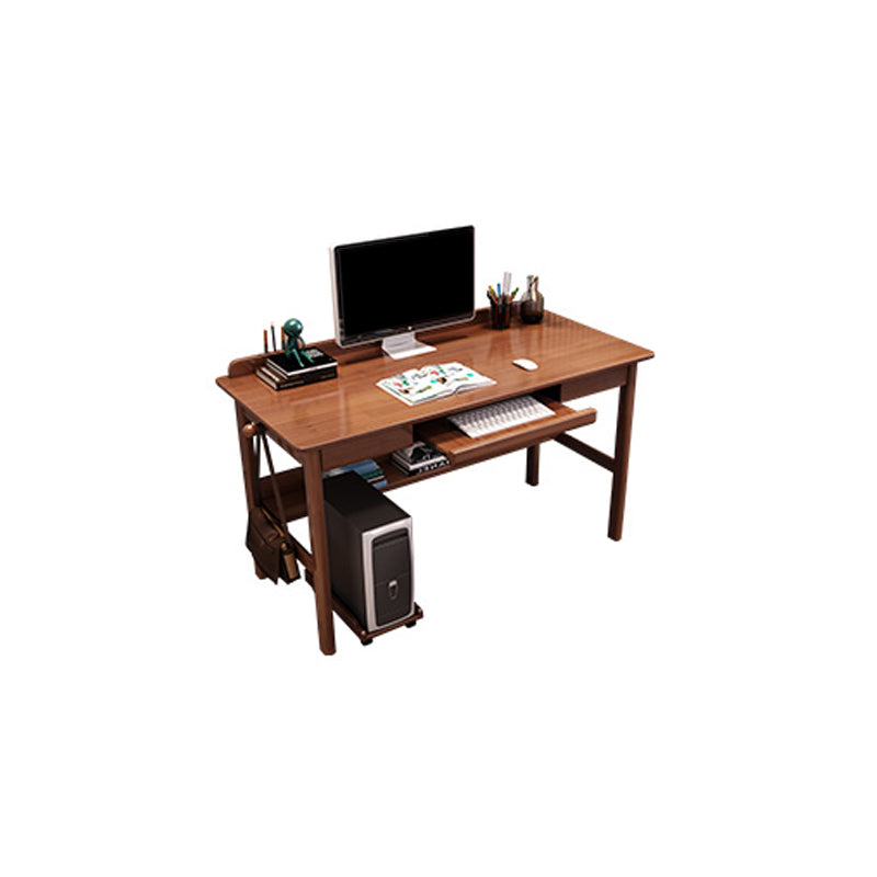 Modern Style Wooden Office Desk 1 Shelf Writing Desk for Bedroom