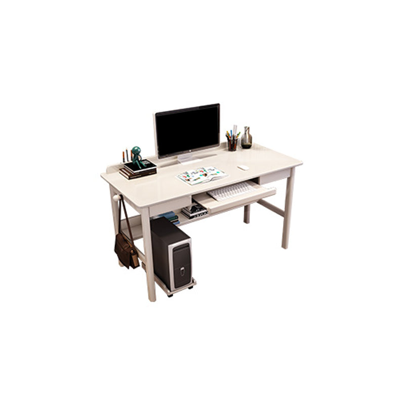 Modern Style Wooden Office Desk 1 Shelf Writing Desk for Bedroom