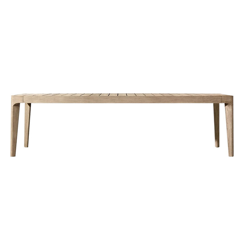 Contemporary Teak Wood Dining Table Outdoor Rectangle Patio Table