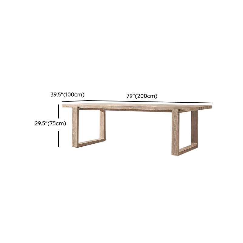 Contemporary Teak Wood Dining Table Outdoor Rectangle Coffee Table