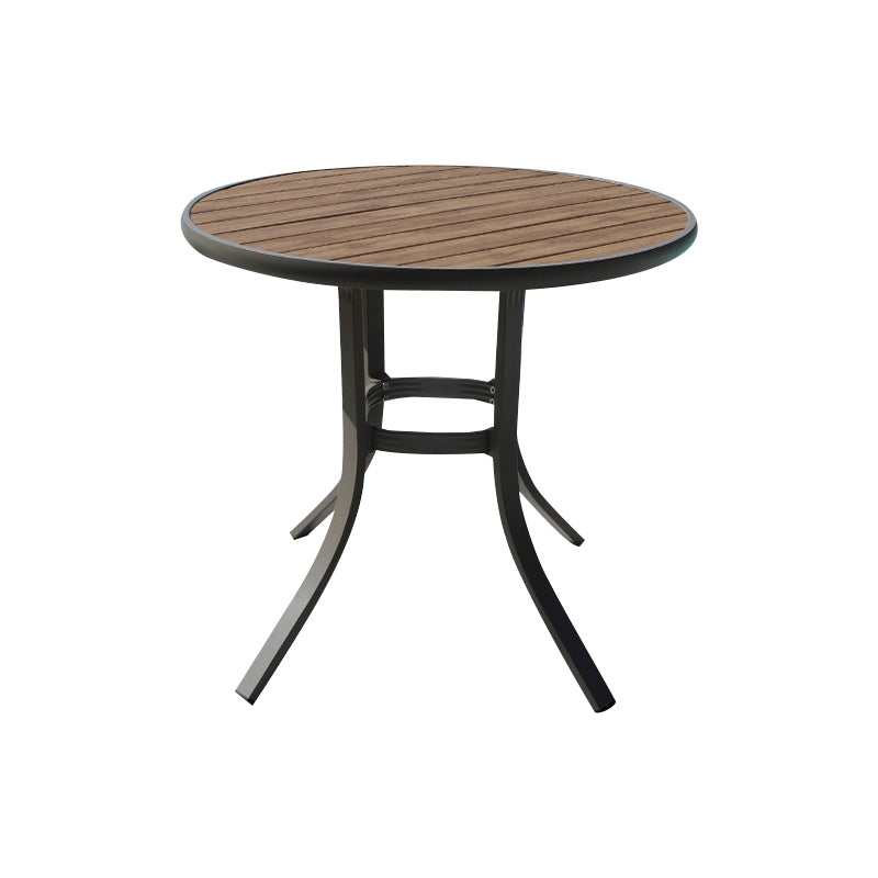 Manufactured Wood Dining Table Modern Brown Outdoor Patio Table