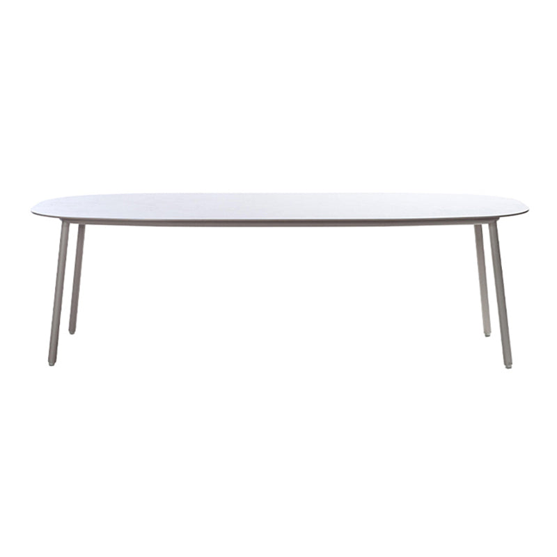 Contemporary Aluminum Coffee Table Metal Frame  Outdoor Dining Table