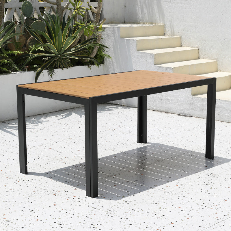 Contemporary Aluminum Frame Coffee Table Outdoor Dining Table