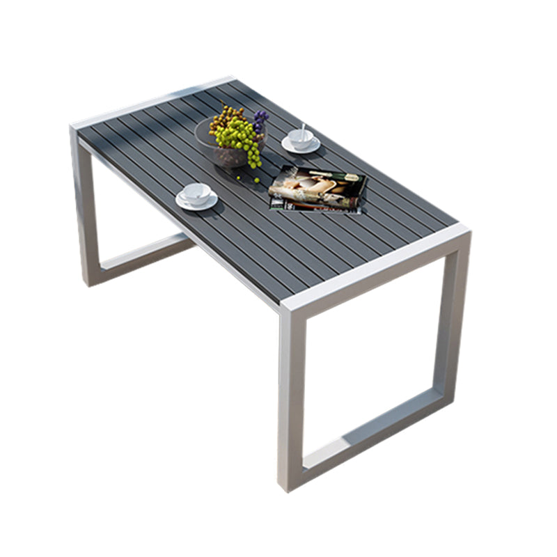 Contemporary Rectangle Coffee Table Manufactured Wood Dining Table