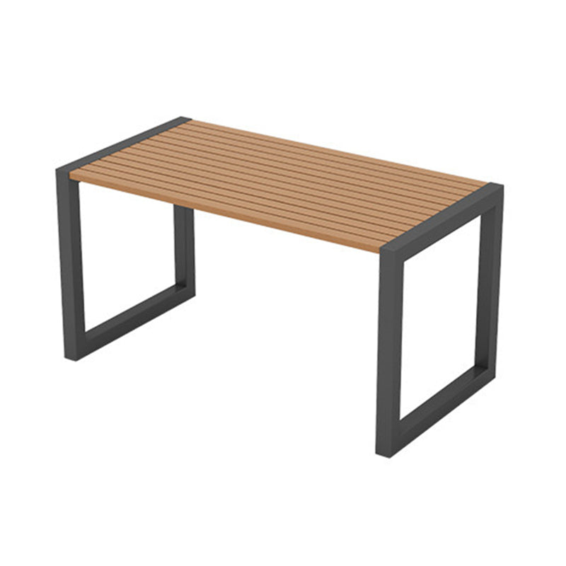 Contemporary Rectangle Coffee Table Manufactured Wood Dining Table