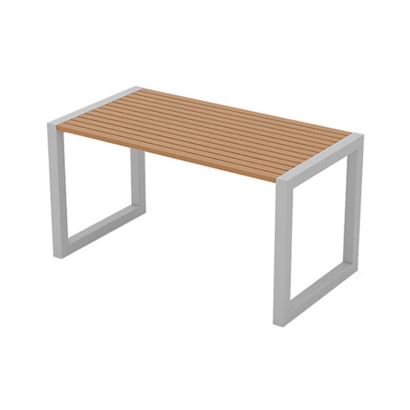 Contemporary Rectangle Coffee Table Manufactured Wood Dining Table