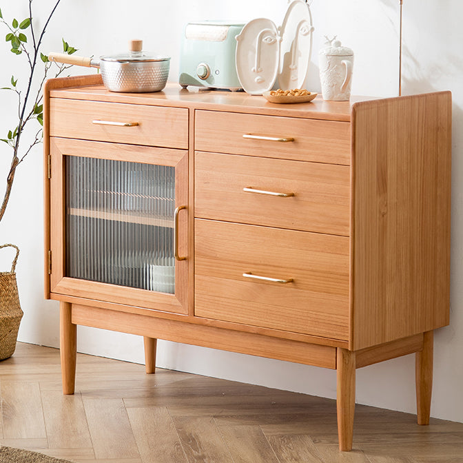 Dining Room Contemporary Side Board with Drawers and Storage