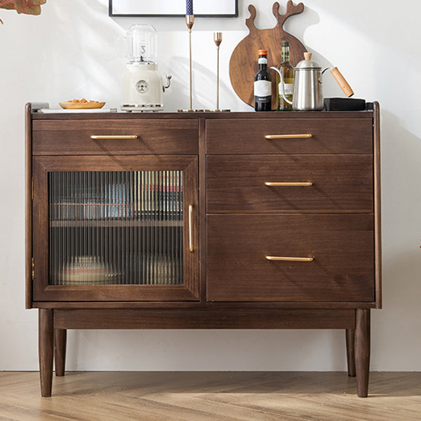 Dining Room Contemporary Side Board with Drawers and Storage