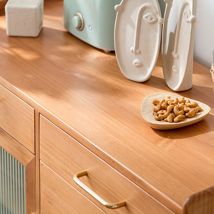 Dining Room Contemporary Side Board with Drawers and Storage