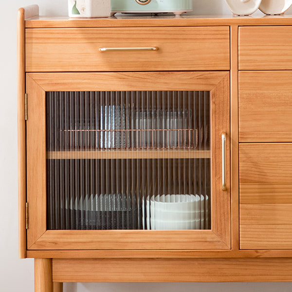 Dining Room Contemporary Side Board with Drawers and Storage