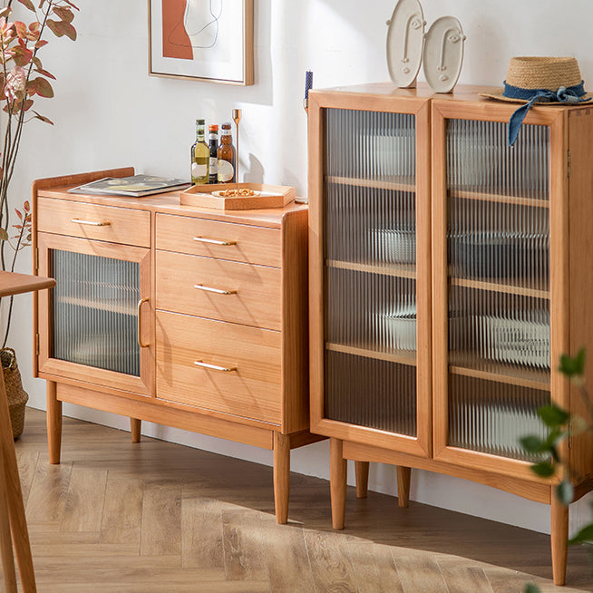 Dining Room Contemporary Side Board with Drawers and Storage