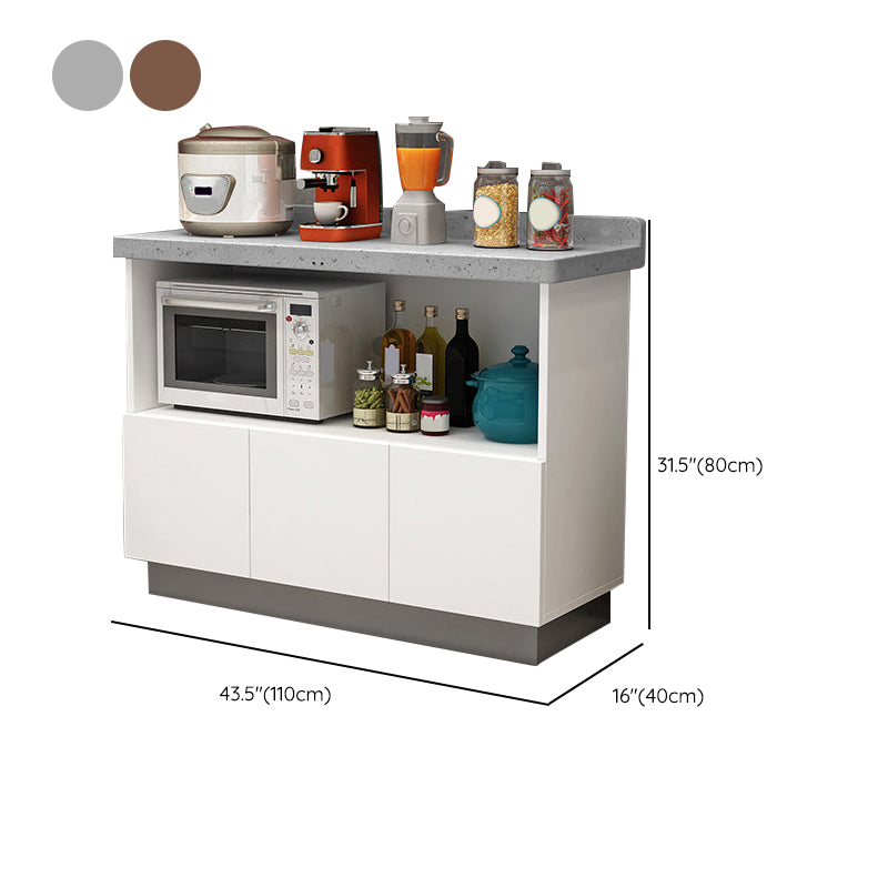 Contemporary Dining Server Kitchen Buffet Server Cabinet with Storage