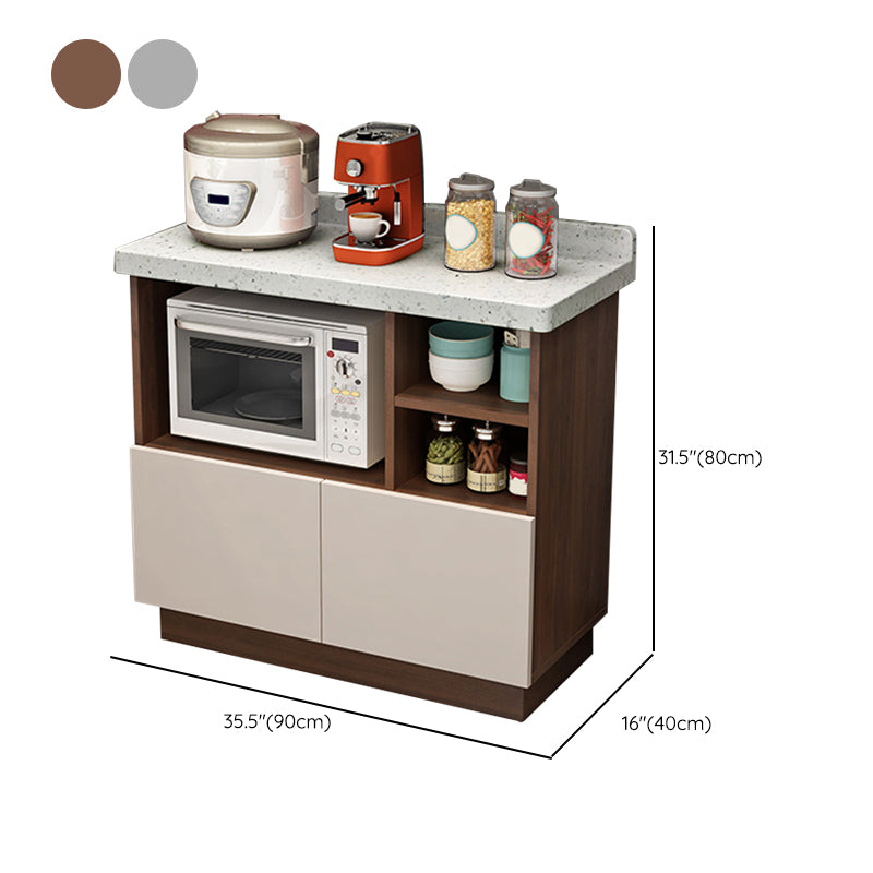 Contemporary Dining Server Kitchen Buffet Server Cabinet with Storage