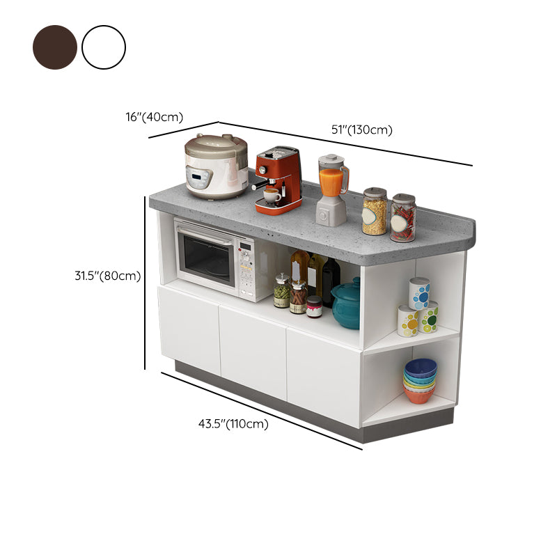 Contemporary Dining Server Kitchen Buffet Server Cabinet with Storage