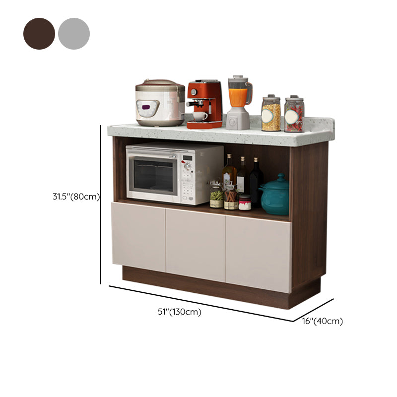 Contemporary Dining Server Kitchen Buffet Server Cabinet with Storage