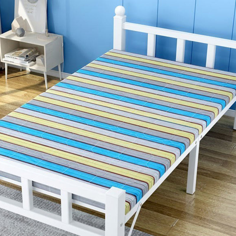 Scandinavian Style Standard Bed Metal Slat Headboard Kids Bed