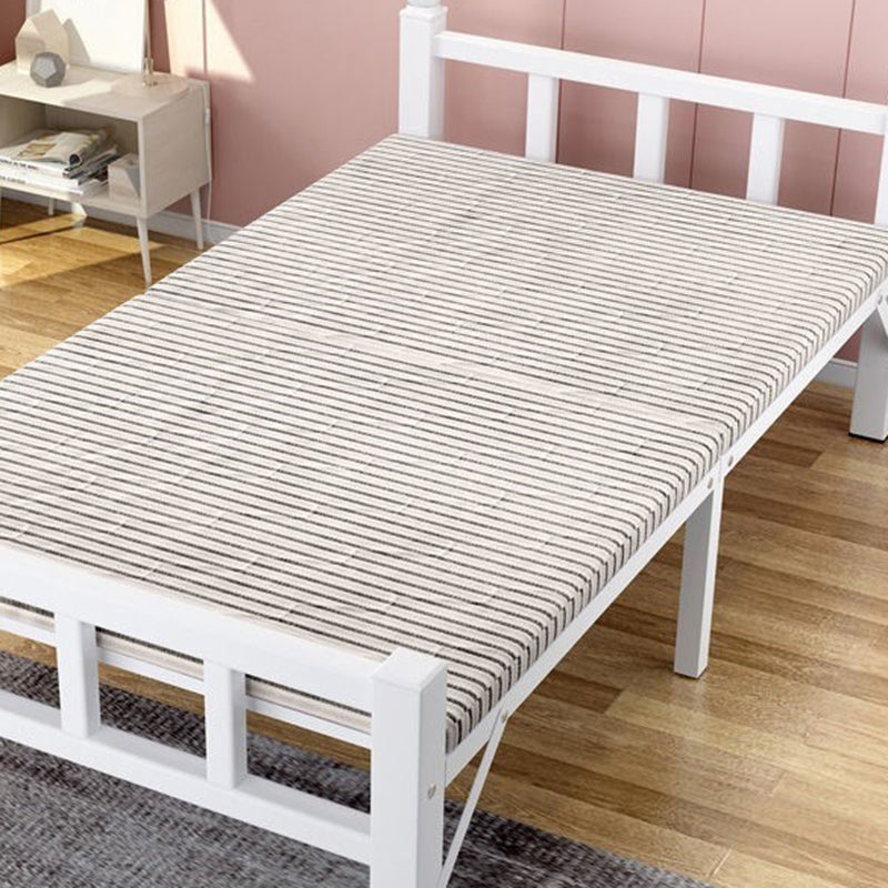 Scandinavian Style Standard Bed Metal Slat Headboard Kids Bed