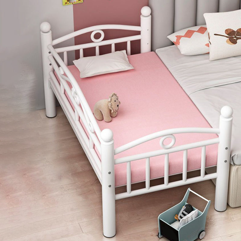 Scandinavian Style Open-Frame Kid Bed Ironcraft Daybed in White