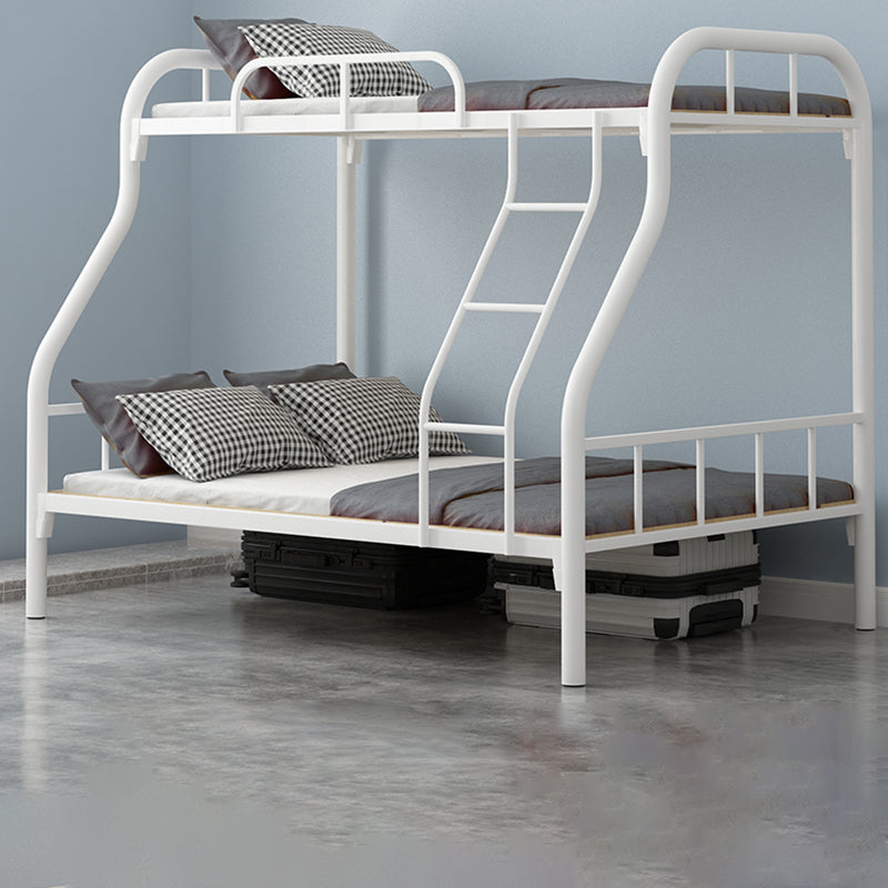 Scandinavian Black / White Kid Bed Metal Frame Standard Bunk Bed