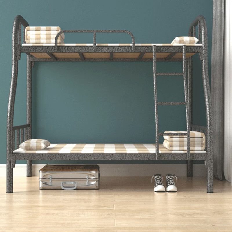 Scandinavian Black / White Kid Bed Metal Frame Standard Bunk Bed