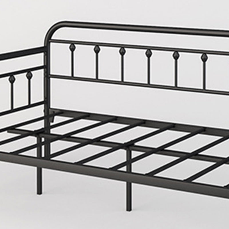 35.43"H Industrial Style Black Kid Bed Iron Frame Indoor Daybed