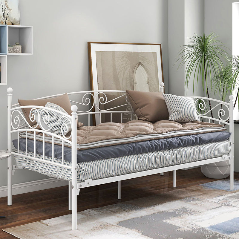 Twin Size Open-Frame Bed Contemporary Metal Wire-Grid Daybed