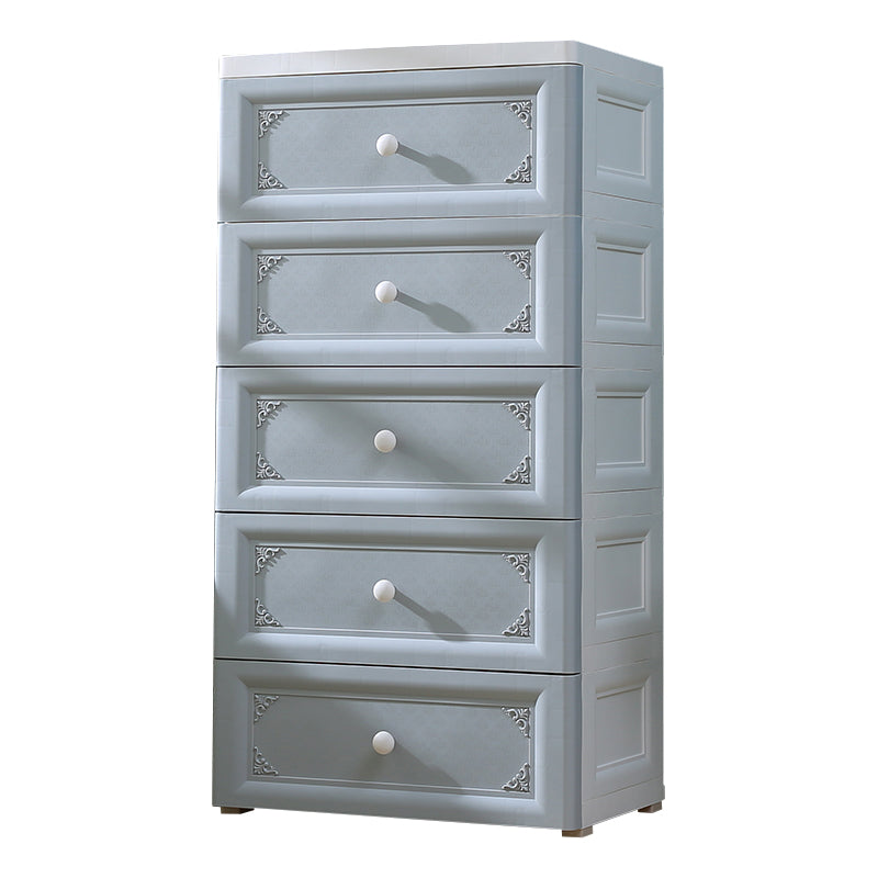 Scandinavian Vertical Baby Dresser Plastic Nursery Dresser with Drawers