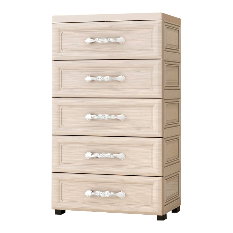 Scandinavian Kids Furniture Plastic Nursery Dresser with Drawers for Bedroom