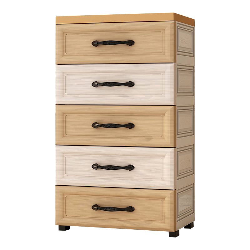 Scandinavian Kids Furniture Plastic Nursery Dresser with Drawers for Bedroom