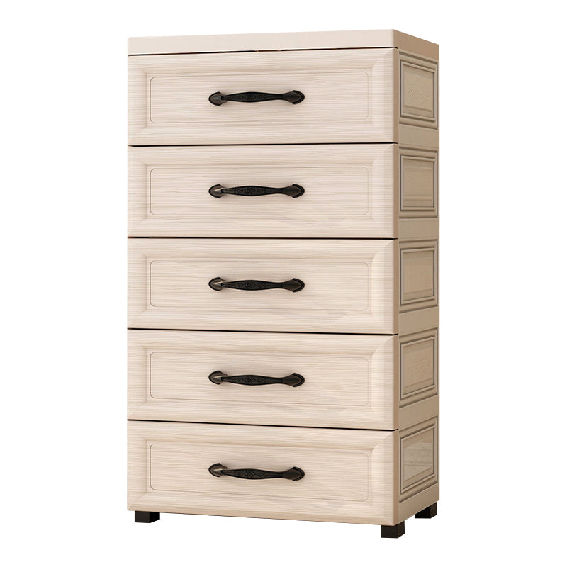 Scandinavian Kids Furniture Plastic Nursery Dresser with Drawers for Bedroom