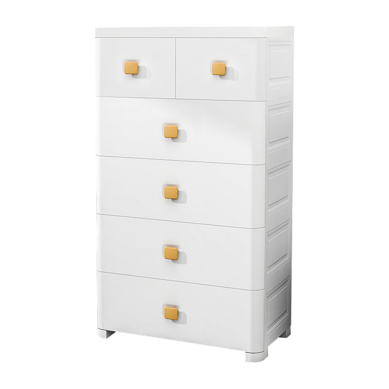 Ultra Modern Vertical Baby Dresser Plastic Kids Furniture with Drawers